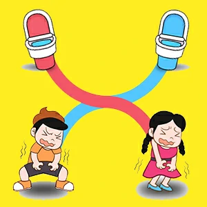 Toilet Race gameplay screenshot - similar to Bricks Master