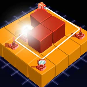 Lights Rays gameplay screenshot - similar to Space Bubble