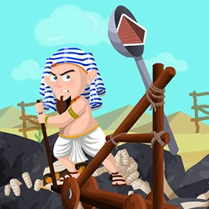 Egypt Stone War gameplay screenshot - similar to Shoot Giant