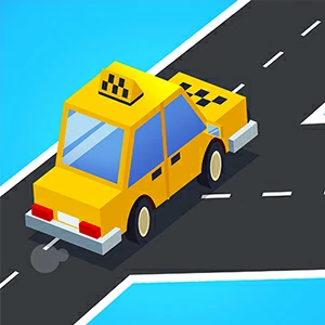 Taxi Run gameplay screenshot - similar to Rolly Vortex