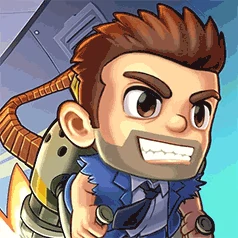 Jetpack Joyride Online gameplay screenshot - similar to Tiny Golf World