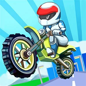 Crazy Motorcycle gameplay screenshot - similar to Snake Attack