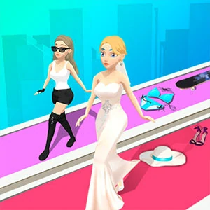 Fitness And Dressing Race gameplay screenshot - similar to Bubble Planets