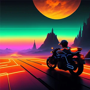 Motor Racing in Space gameplay screenshot - similar to Colour Dozer