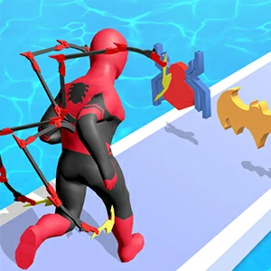 Super Hero Race gameplay screenshot - similar to Stickman Dash