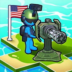 Fight For America Country War gameplay screenshot - similar to Tetris Cube