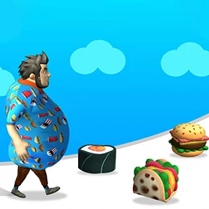 Fat Race 3D gameplay screenshot - similar to Skywire