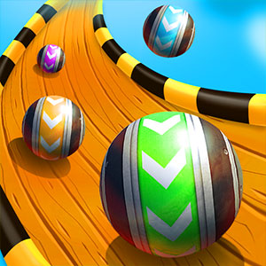 Sky Ball Racing gameplay screenshot - similar to Neon Switch