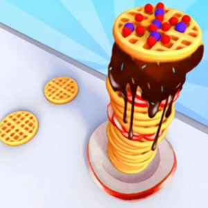 Pancake Stack gameplay screenshot - similar to Rhomb