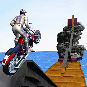 Motor Stunt Simulator 3D gameplay screenshot - similar to Bouncing Eggs