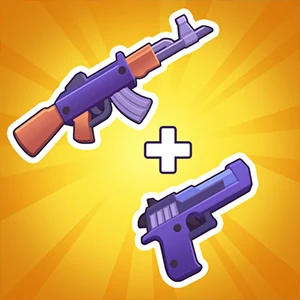 Merge Gun Elite Shooting gameplay screenshot - similar to Bubble Letters
