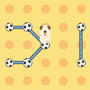 Puppy Ball Line Connect gameplay screenshot - similar to TankWar