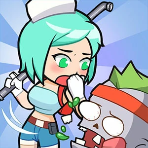 Zombie Huntress gameplay screenshot - similar to Classic Bowling
