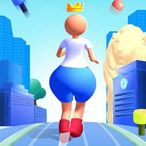 Twerk Rush gameplay screenshot - similar to Bubble Letters