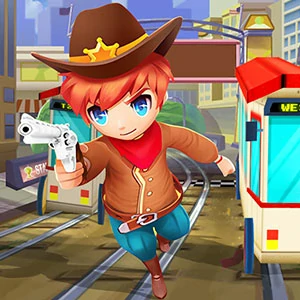 Cowboy Runners Dash gameplay screenshot - similar to TileBlaster