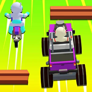 Vehicle Master Race gameplay screenshot - similar to Smiley Cubes
