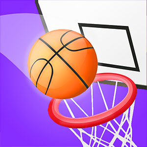 Basketball Hoops gameplay screenshot - similar to Stack Maze