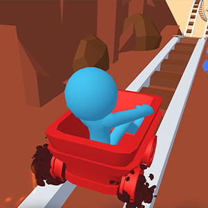 Mine Cart Carsh gameplay screenshot - similar to Machine Gun Squad