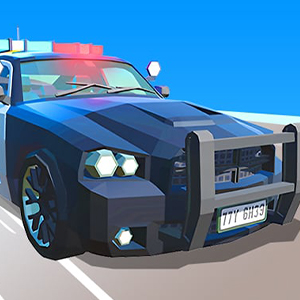 Police Car Line Driving gameplay screenshot - similar to Taxi Simulator