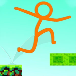 Stickman Parkour gameplay screenshot - similar to Rolling Blocks