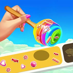 Cotton Candy Roll 3D gameplay screenshot - similar to Build Bridge