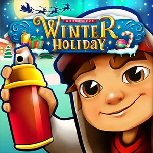 Subway Surfers Winter Holiday gameplay screenshot - similar to Train Master