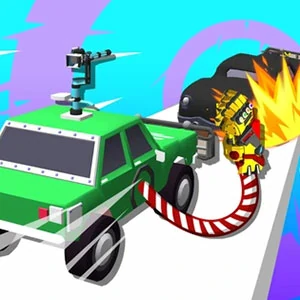 Assassin Commando Car Driving gameplay screenshot - similar to Pets Rush