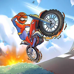 Moto Stunts Driving Racing gameplay screenshot - similar to Draw Pop