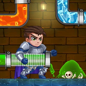 Hero Pipe gameplay screenshot - similar to GOLF SOLITAIRE
