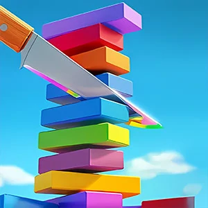 Slice Master gameplay screenshot - similar to Dessert Stack