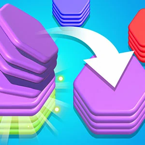 Hexa Sort 3D gameplay screenshot - similar to Float Runners