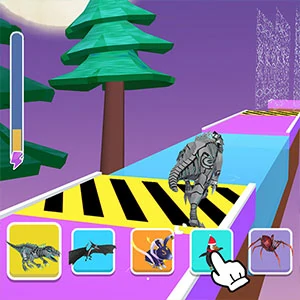 Mutant Dino gameplay screenshot - similar to SquidGame