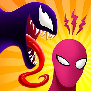 Symbiote Rush gameplay screenshot - similar to Stack Road