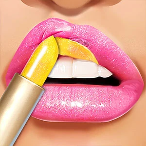 Lip Salon gameplay screenshot - similar to Base Defense