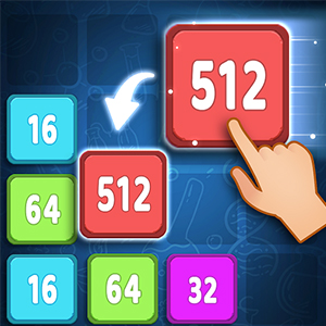 Merge block gameplay screenshot - similar to Volcano Eruption
