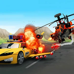Chaos Road Combat Car Racing gameplay screenshot - similar to 4096