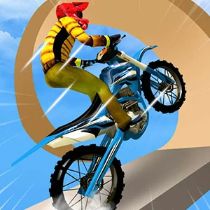 Bike Stunt Racing Legend gameplay screenshot - similar to Bubble Letters