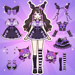Anime Star Fashion Battle gameplay screenshot - similar to Cooking Tile