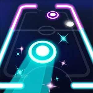 Neon Hockey gameplay screenshot - similar to Basketball Beans