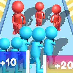 Count Stickman Masters gameplay screenshot - similar to Stack Run 3D