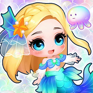 Mermaid Dres Up gameplay screenshot - similar to Fire Jump