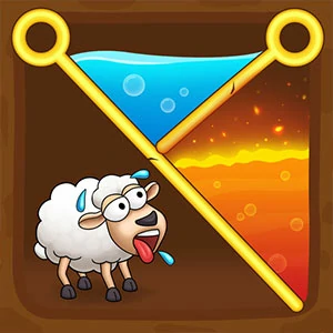 Pin Puzzle Save The Sheep gameplay screenshot - similar to Checkers
