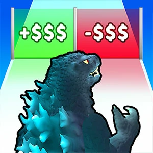 Kaiju Run Dzilla Enemies gameplay screenshot - similar to House paint 2