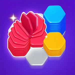Hexasort gameplay screenshot - similar to Blob Runner