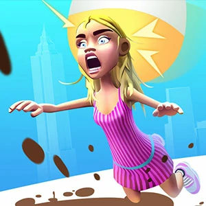 Gross Out Run gameplay screenshot - similar to RoyalRush