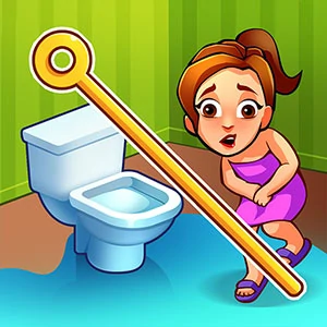 Toilet Pin gameplay screenshot - similar to Square Bird