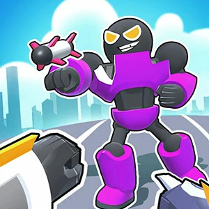 Mecha Duel gameplay screenshot - similar to Crowd Runner