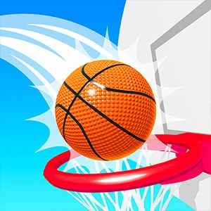 Bounce Dunk FRVR gameplay screenshot - similar to Super Rush