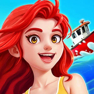 My Holiday Island gameplay screenshot - similar to Rhomb