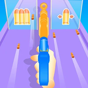 Gun Up Weapon Shooter gameplay screenshot - similar to Puzzle Block